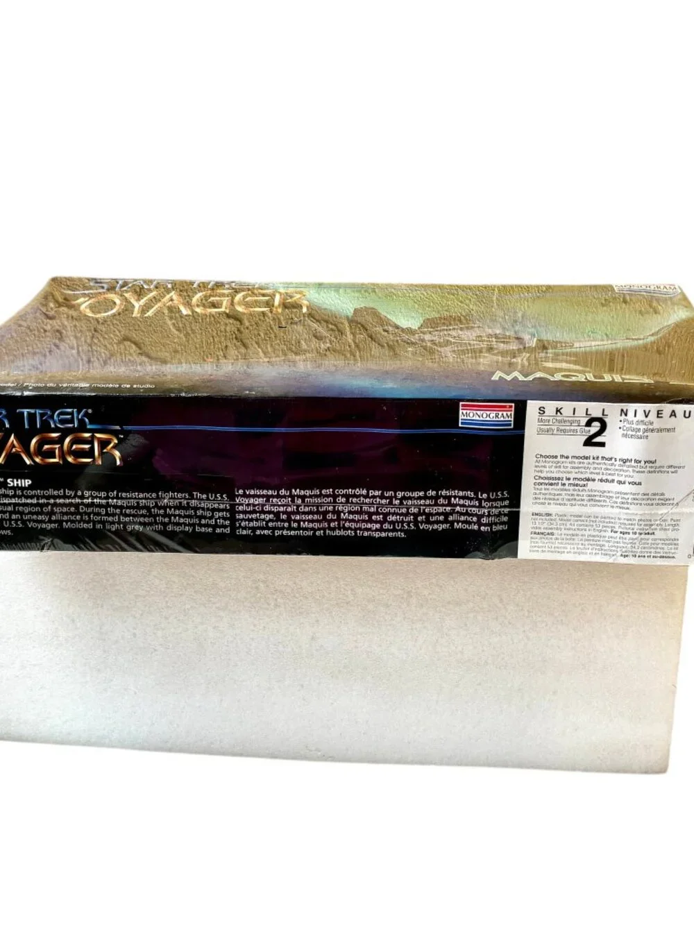 Star Trek Voyager Maquis Ship Vintage 1995 Monogram 3605 New sealed box dented